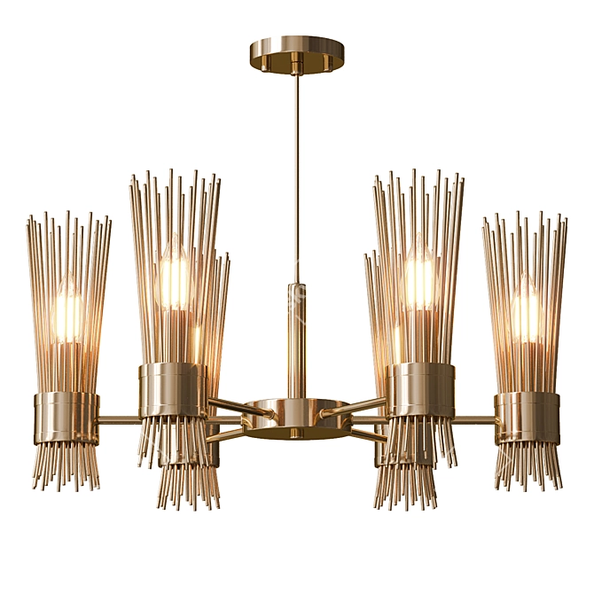 Exquisite Gisken Chandelier: Timeless Elegance 3D model image 1