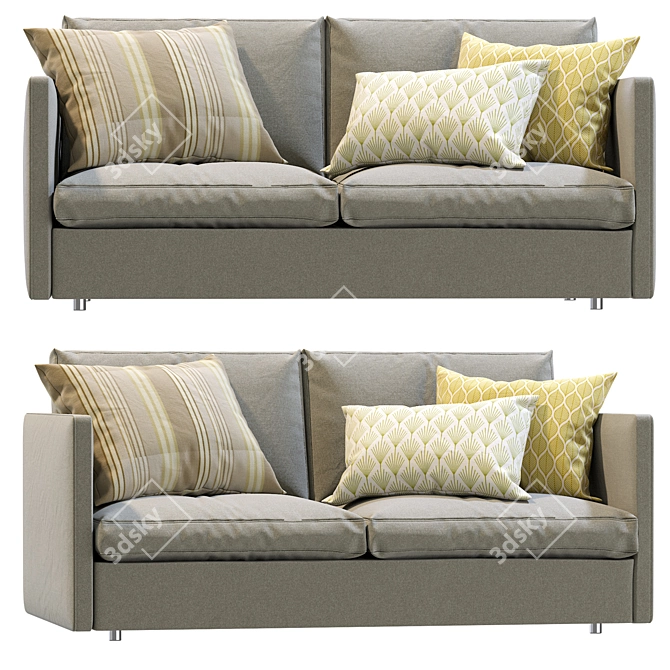 Modern West Elm Harris Sofa 3D model image 1