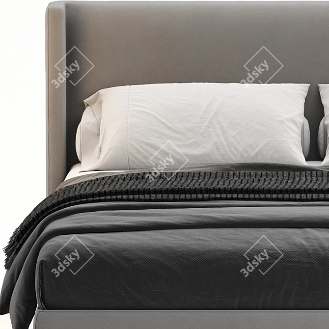 RH Lawson Bed: Luxurious Comfort 3D model image 4
