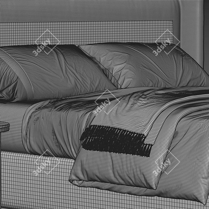 RH Lawson Bed: Luxurious Comfort 3D model image 5