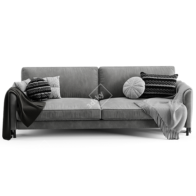 Boconcept Indivi Sofa: Contemporary Comfort & Style 3D model image 4