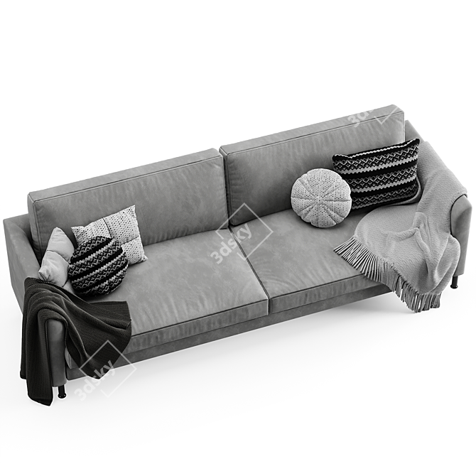 Boconcept Indivi Sofa: Contemporary Comfort & Style 3D model image 5