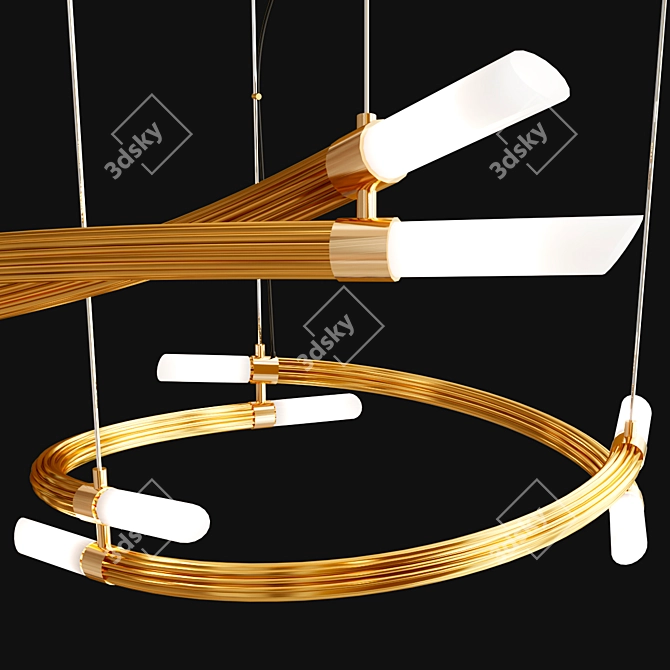 Elegant Italian Pendant Lamp Collection 3D model image 1