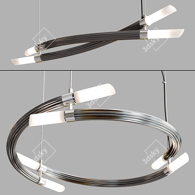 Elegant Italian Pendant Lamp Collection 3D model image 2