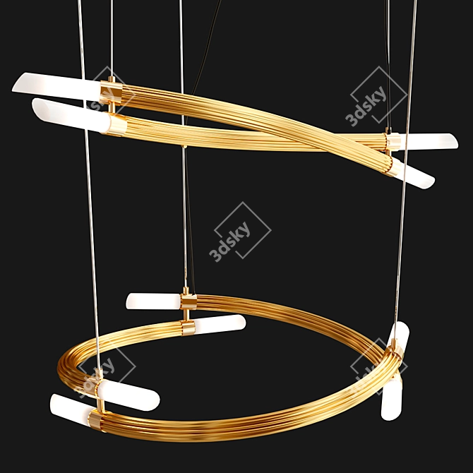 Elegant Italian Pendant Lamp Collection 3D model image 3