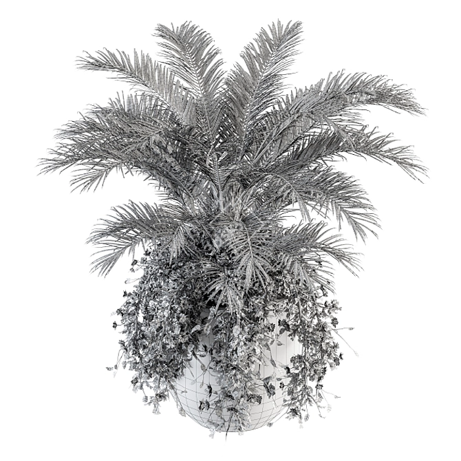 Tropical Tranquility: Palm Plant Set 3D model image 3