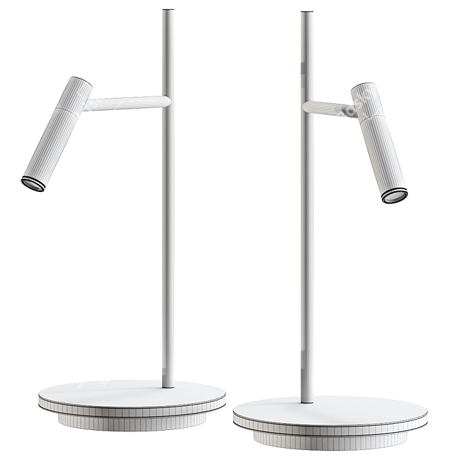Modern Metal LED Table Lamp 3D model image 3