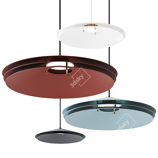 COLETTE Pendant Lamp: Modern LED Design 3D model image 1