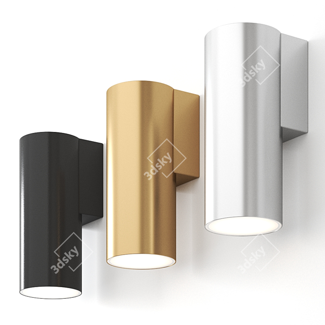 Daisalux Lens LED: Stylish Wall-Mounted Lamp 3D model image 1