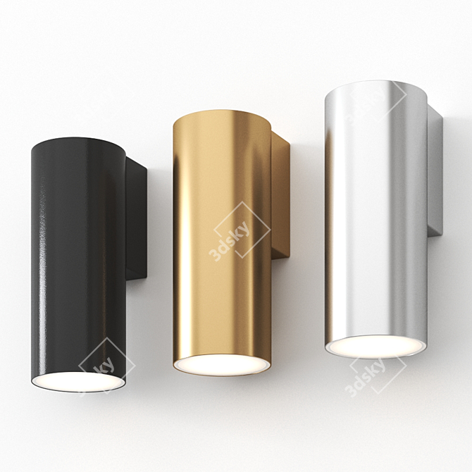 Daisalux Lens LED: Stylish Wall-Mounted Lamp 3D model image 2