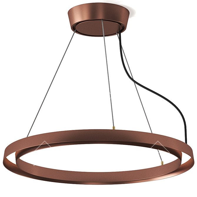 Lira Pendant Lamp: Sleek Aluminum Design 3D model image 2