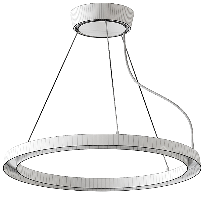 Lira Pendant Lamp: Sleek Aluminum Design 3D model image 3