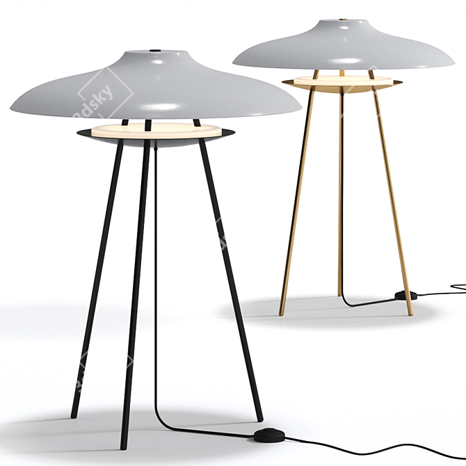 HARO Table Lamp: Sleek and Stylish Lighting 3D model image 1