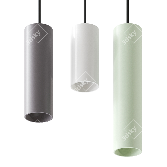 Elegant EGOLUCE Pendant Light 3D model image 1