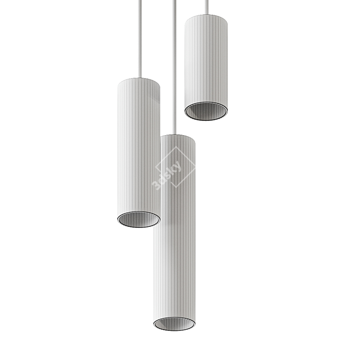 Elegant EGOLUCE Pendant Light 3D model image 3