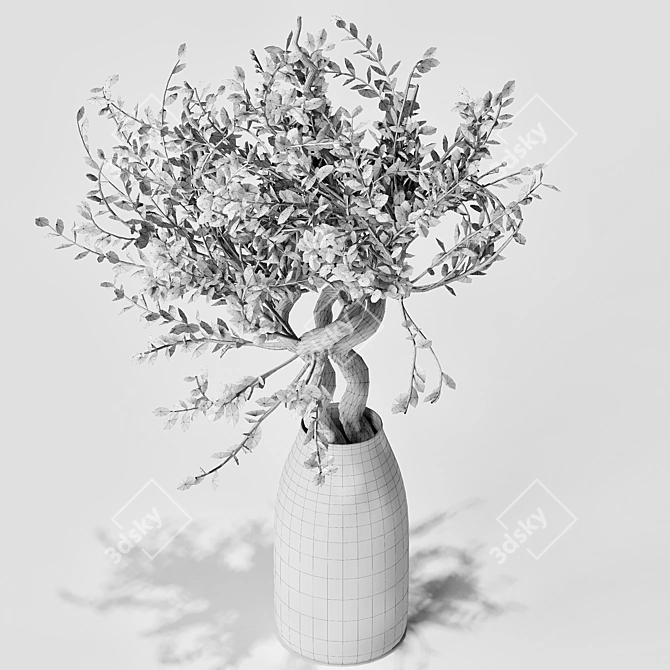 Minimalist Indoor Plant Décor 3D model image 3