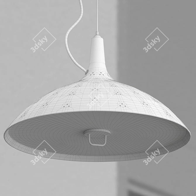 Vintage Charm: 1965 Pendant Light 3D model image 5