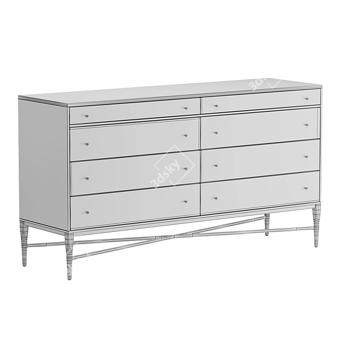 CB2 Connoisseur Wide Dresser 3D model image 3