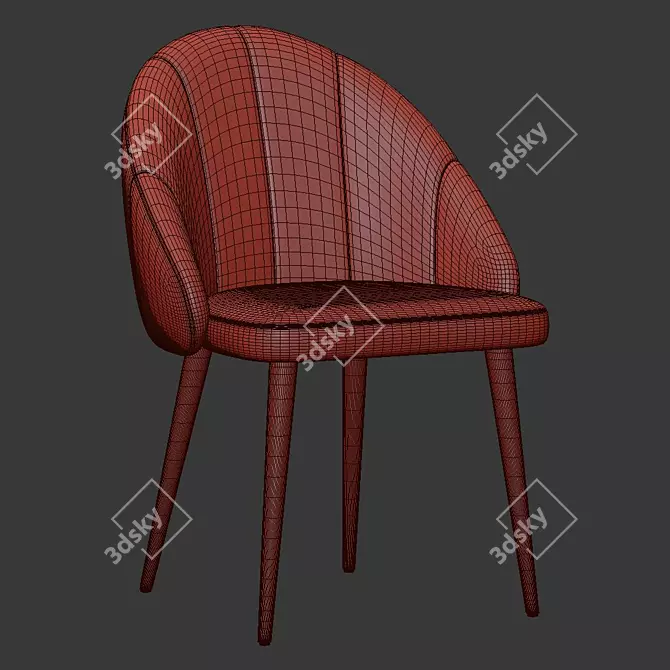 Modern Bruni Chair: Stylish and Comfortable 3D model image 5