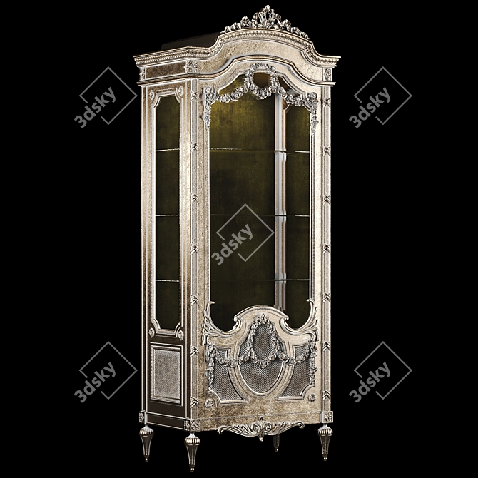 Elegant Louis Showcase 3D model image 3