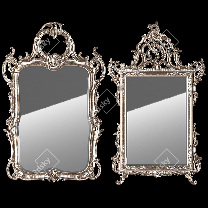 Elegant Reflection: Roberto Giovannini Mirrors 3D model image 7