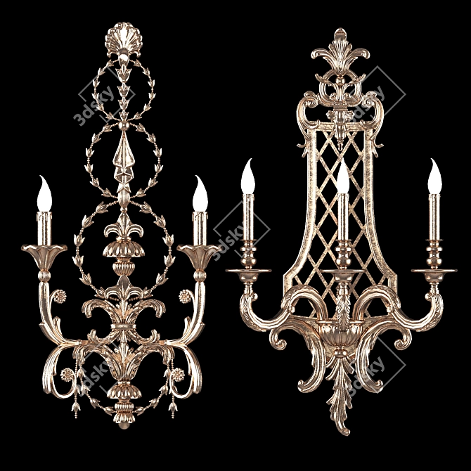 Eleganza: Roberto Giovannini Wall Light 3D model image 6