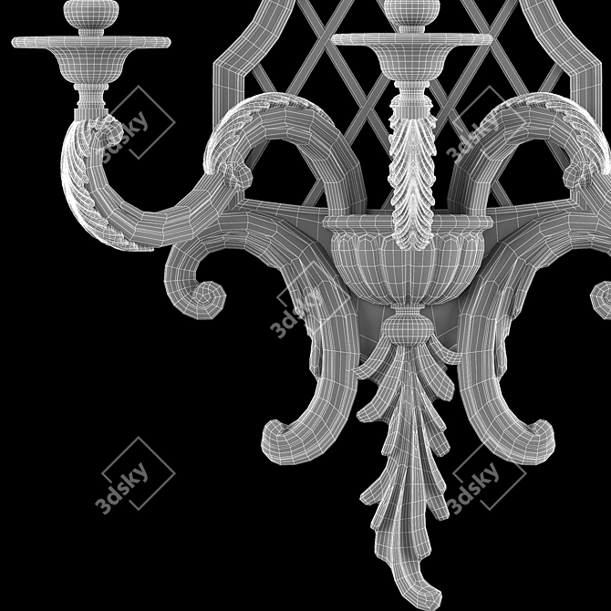 Eleganza: Roberto Giovannini Wall Light 3D model image 8