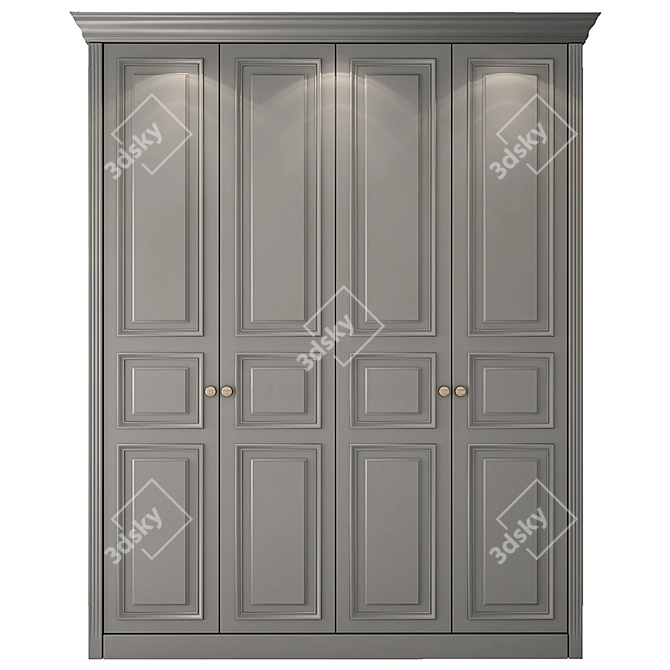 Sleek Wardrobe: 2016 Version 3D model image 1