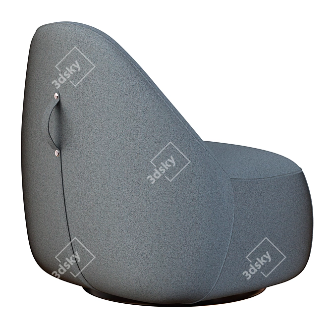 Modern Mitt Lounge Armchair 3D model image 5