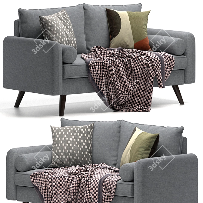 Modern Elegance: Mcelhaney Round Sofa 3D model image 1