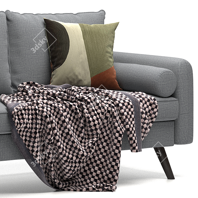 Modern Elegance: Mcelhaney Round Sofa 3D model image 3