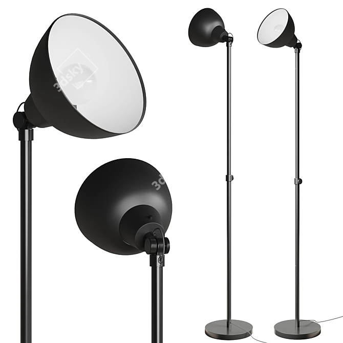 Adjustable Height Floor Lamp 3D model image 1