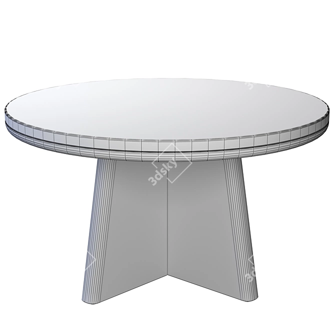 Modern Round Coffee Table: Echos 3D model image 2