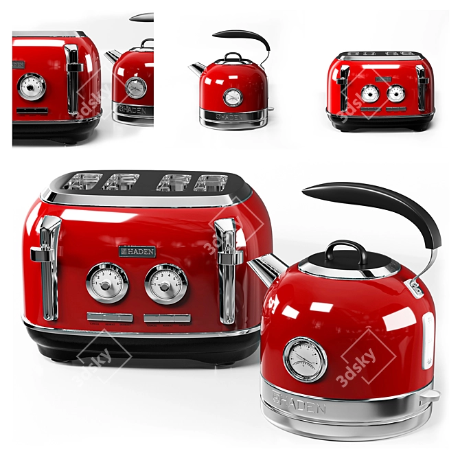 Haden Kitchen Appliance Set 3D model image 2