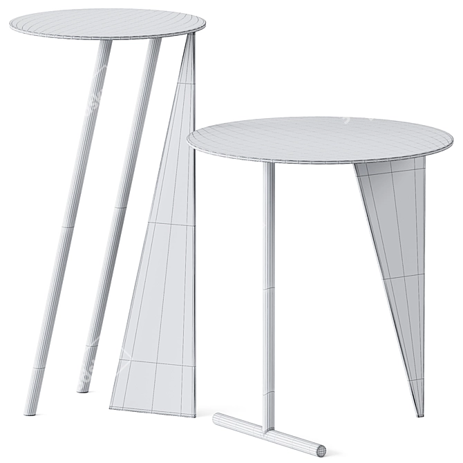 Max Enrich Side Tables: Contemporary Elegance 3D model image 3