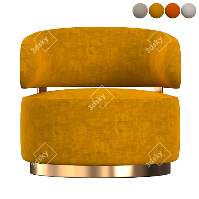 CARRIE Armchair: Stylish and Modern Furniture 3D model image 3