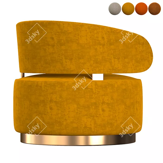 CARRIE Armchair: Stylish and Modern Furniture 3D model image 4