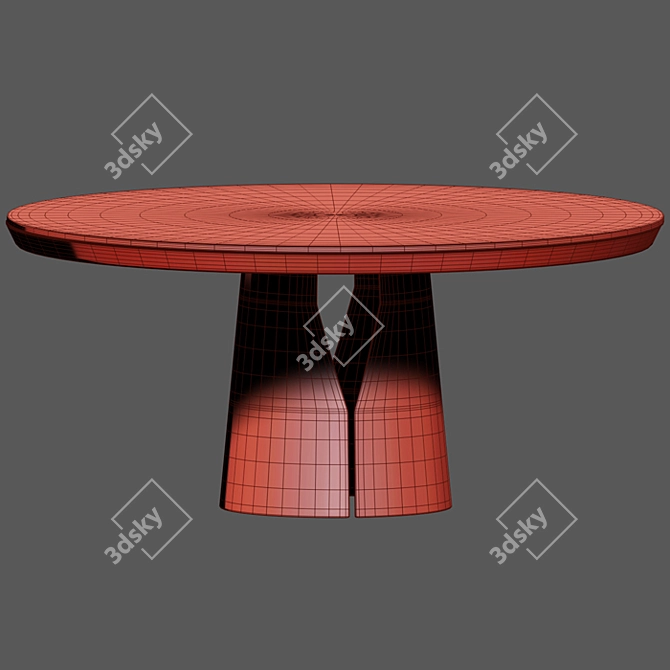 Elegant Poliform Sophie Dining Chair Set 3D model image 5