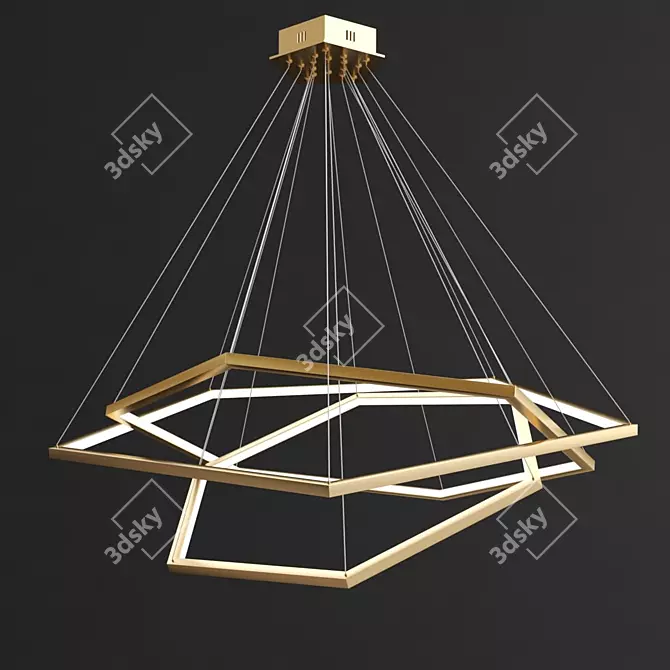 Elegant Impress Lux Pendant 3D model image 1