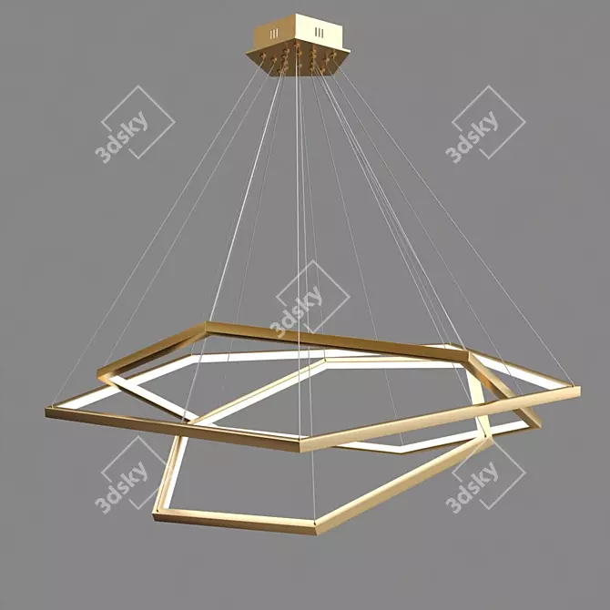 Elegant Impress Lux Pendant 3D model image 2