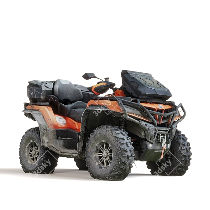 CF Moto X10: 80hp V-Twin ATV 3D model image 1