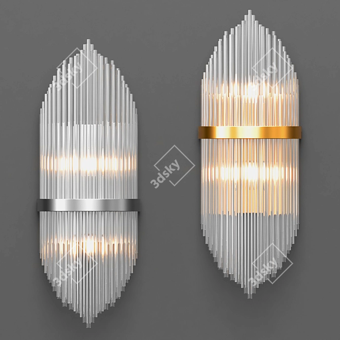 Nembus Glass Sconce 3D model image 1