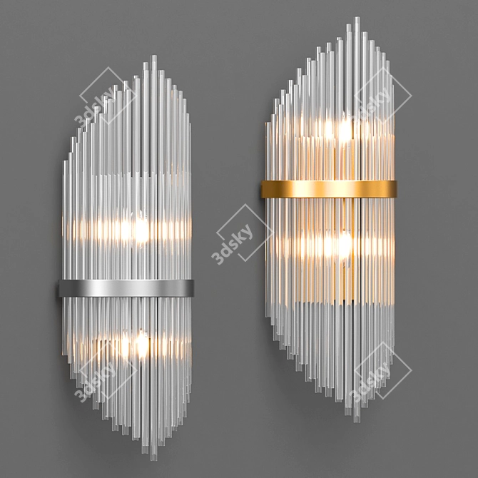 Nembus Glass Sconce 3D model image 2