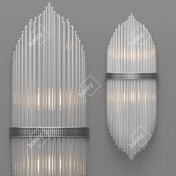 Nembus Glass Sconce 3D model image 3