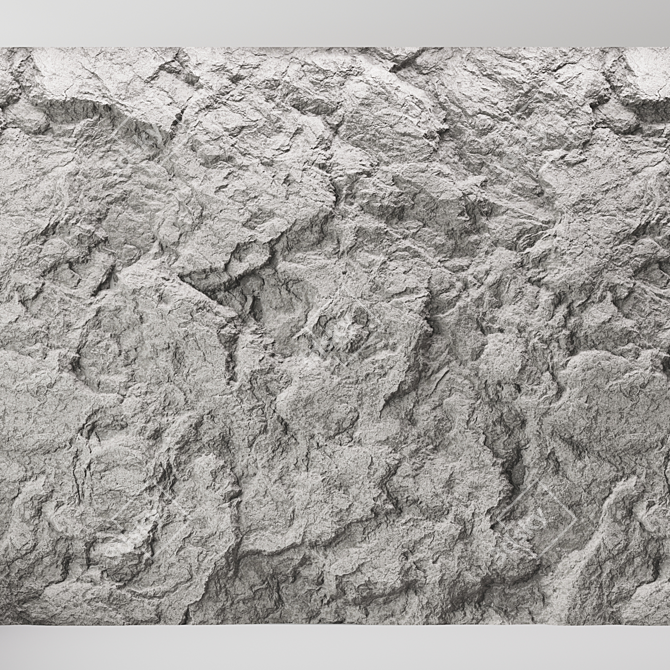 Title: Seamless Rock Cliff Wall Texture 3D model image 3