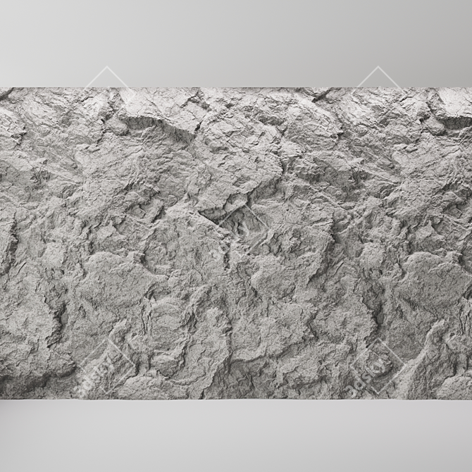 Title: Seamless Rock Cliff Wall Texture 3D model image 7