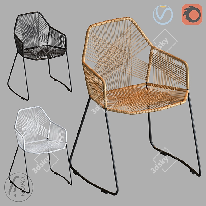 Modern Ergonomic Chair CH6017 3D model image 1