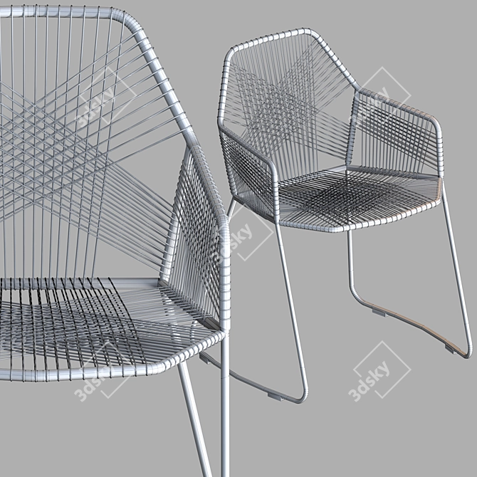 Modern Ergonomic Chair CH6017 3D model image 2