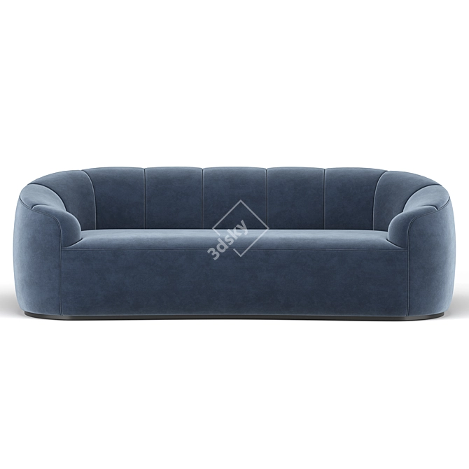 Modern Rouelle Channel Sofa 3D model image 3