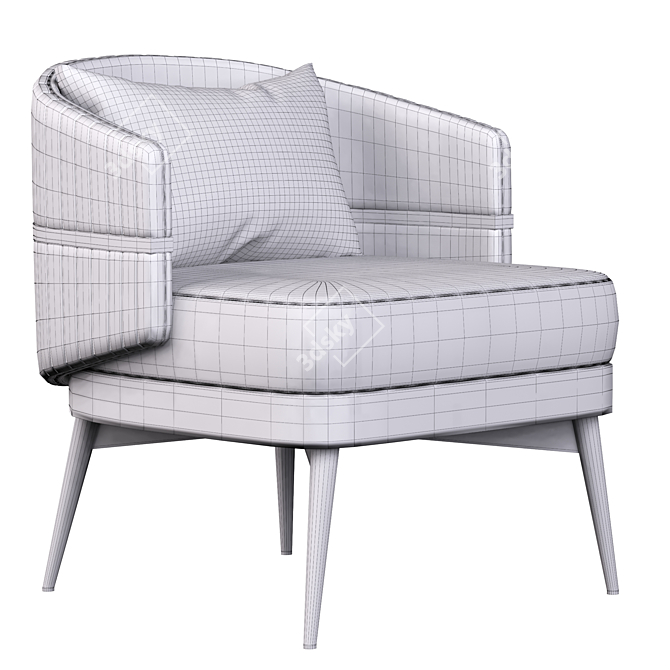 Billy Lounge Chair: Stylish and Comfy 3D model image 6